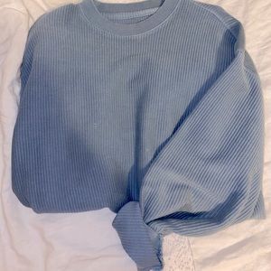 Southern Shirt Co. Blue Ribbed Sweatshirt